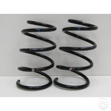 Porsche 986 Boxster S M030 Set schroefveer zilver/rood achter