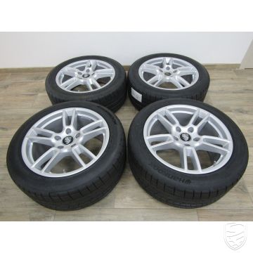Porsche 971 Panamera "Basis" 19-inch complete wielset, velgen + zomerbanden HANKOOK