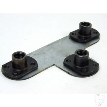Threaded plate for door latch for Porsche 356 B/C
