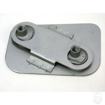 Door striker mounting plate, without paint, right for Porsche 911 '63-'89