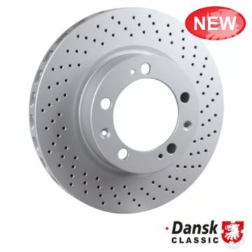 Brake disc, front axle right, perforated for Porsche 993