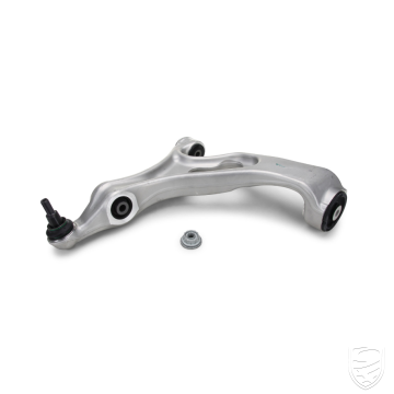 Bras de suspension avec roulements, articulation et écrou de blocage, LEMFÖRDER, essieu avant droit, inférieur pour Porsche 958 Cayenne