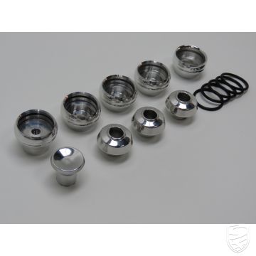 Schakelaarset voor Singer-style dashboard voor Porsche 964 - gepolijst