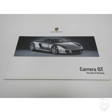 1stPRINT Porsche 980 Carrera GT Guarantee & Maintenance Record 5/04 (german version)