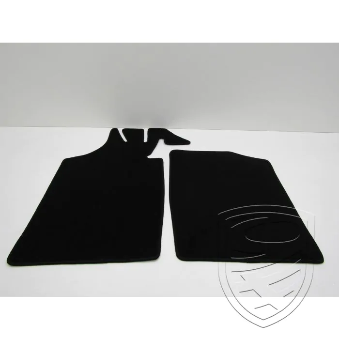 Tapis de sol, 2 pcs., noir pour Porsche 914