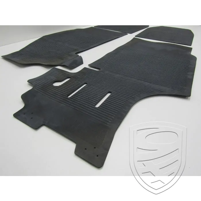 Set rubberen vloermatten (4 st.) zwart voor Porsche 911 '63-'73
