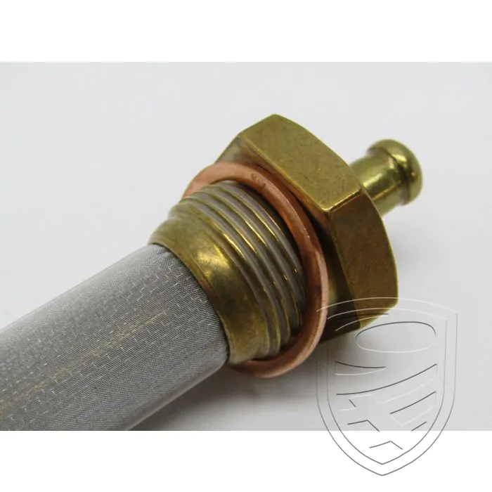 Filtre à carburant pour réservoir à carburant avec embout de raccordement 6mm intérieur / 8mm extérieur pour Porsche 911 '67-'73 912