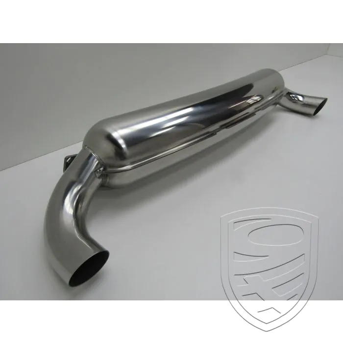 Uitlaatset met 2 uitlaatpijpen Ø 84 mm, roestvrij staal voor Porsche 911 3,2 '84-'89