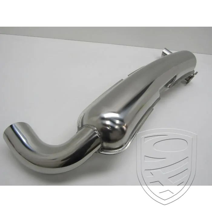 Uitlaatset met 2 uitlaatpijpen Ø 84 mm, roestvrij staal voor Porsche 911 3,2 '84-'89