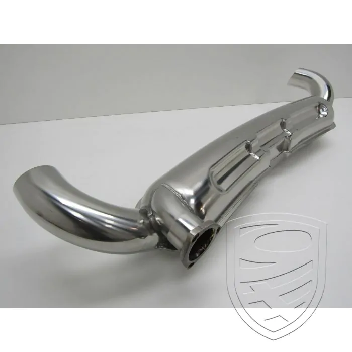 Uitlaatset met 2 uitlaatpijpen Ø 84 mm, roestvrij staal voor Porsche 911 3,2 '84-'89
