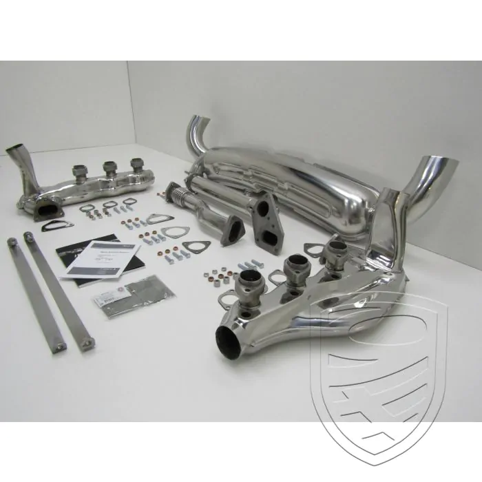 Uitlaatset met 2 uitlaatpijpen Ø 84 mm, roestvrij staal voor Porsche 911 3,2 '84-'89