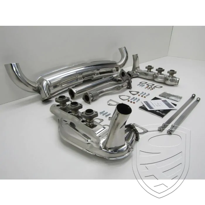 Uitlaatset met 2 uitlaatpijpen Ø 84 mm, roestvrij staal voor Porsche 911 3,2 '84-'89