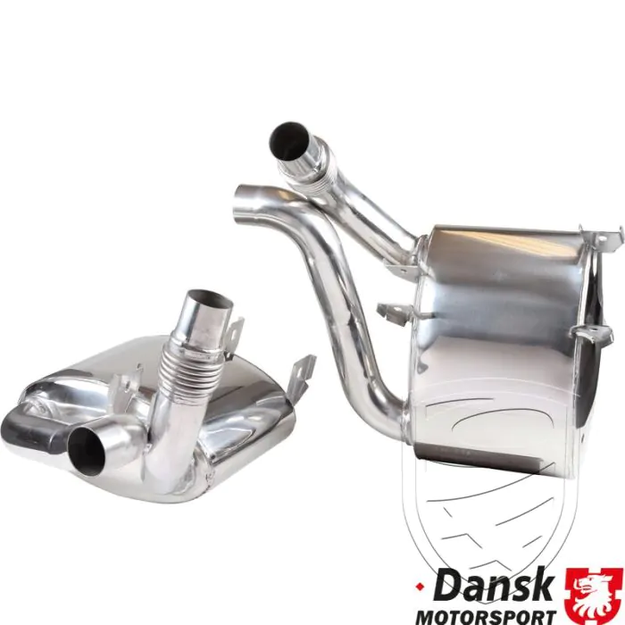 Uitlaatdemper set, Sport, roestvrij staal voor Porsche 997 Mk1