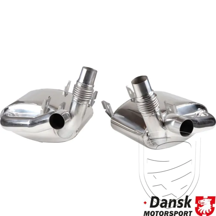 Uitlaatdemper set, Sport, roestvrij staal voor Porsche 997 Mk1