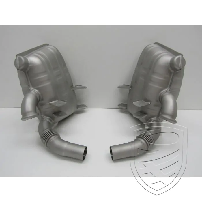 Kit silencieux d'échappement, inox, OE-look, avec approbation TÜV / EEC pour Porsche 996 Carrera