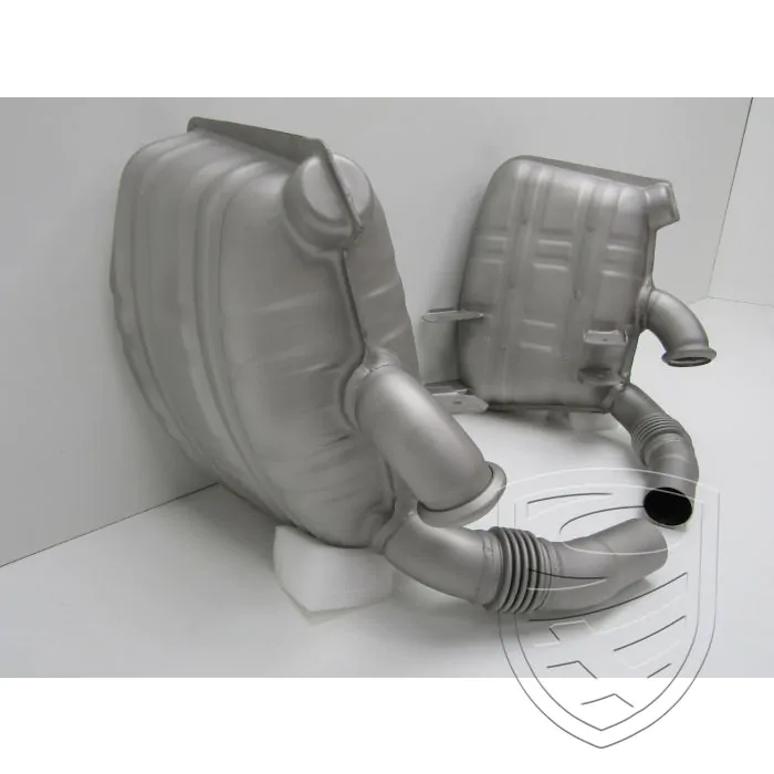 Kit silencieux d'échappement, inox, OE-look, avec approbation TÜV / EEC pour Porsche 996 Carrera