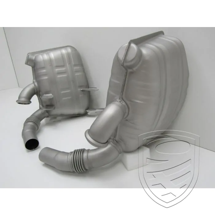 Kit silencieux d'échappement, inox, OE-look, avec approbation TÜV / EEC pour Porsche 996 Carrera