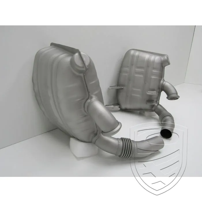 Kit silencieux d'échappement, inox, OE-look, avec approbation TÜV / EEC pour Porsche 996 Carrera