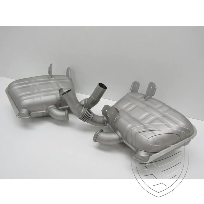 Kit silencieux d'échappement, inox, OE-look, avec approbation TÜV / EEC pour Porsche 996 Carrera