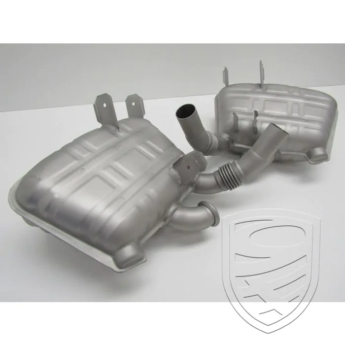 Kit silencieux d'échappement, inox, OE-look, avec approbation TÜV / EEC pour Porsche 996 Carrera