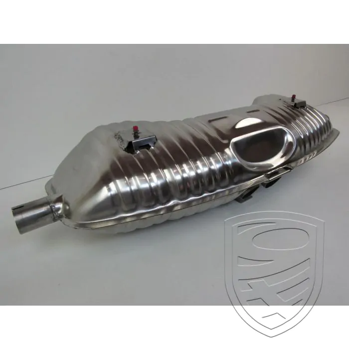Silencieux d'échappement, Sport, OE-look, sans sorties, inox, avec approbation TÜV/EEC pour Porsche Boxster 986