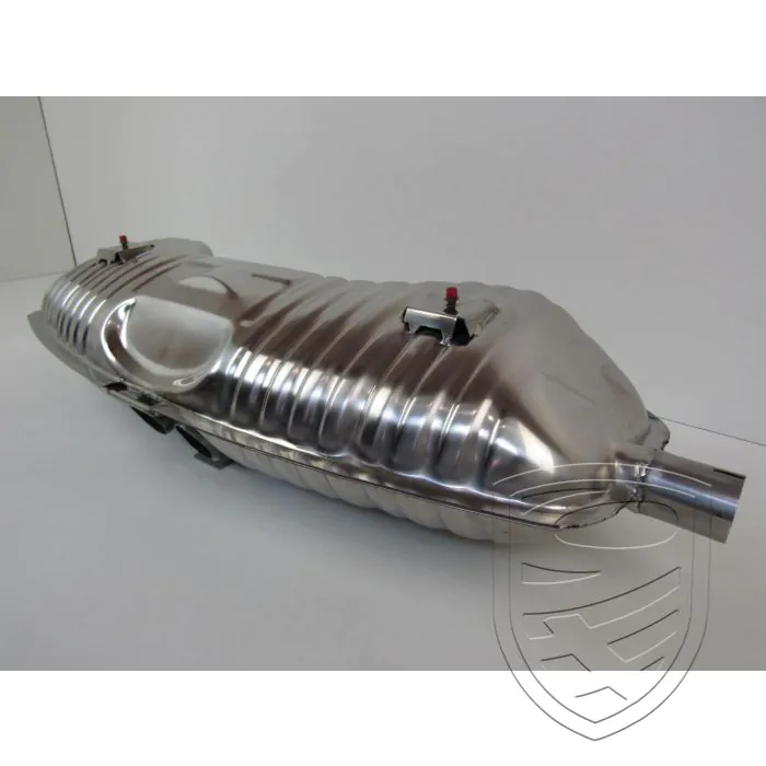 Silencieux d'échappement, Sport, OE-look, sans sorties, inox, avec approbation TÜV/EEC pour Porsche Boxster 986