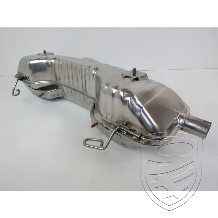 Silencieux d'échappement, Sport, OE-look, sans sorties, inox, avec approbation TÜV/EEC pour Porsche Boxster 986