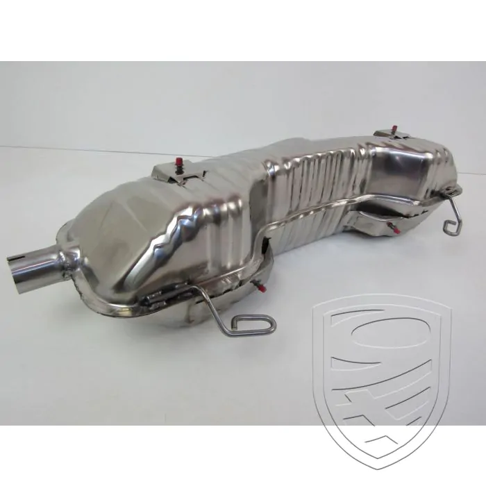 Silencieux d'échappement, Sport, OE-look, sans sorties, inox, avec approbation TÜV/EEC pour Porsche Boxster 986