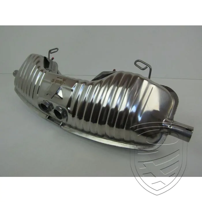Silencieux d'échappement, Sport, OE-look, sans sorties, inox, avec approbation TÜV/EEC pour Porsche Boxster 986