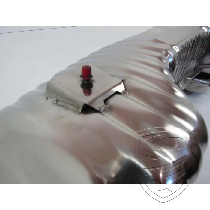 Silencieux d'échappement, Sport, OE-look, sans sorties, inox, avec approbation TÜV/EEC pour Porsche Boxster 986