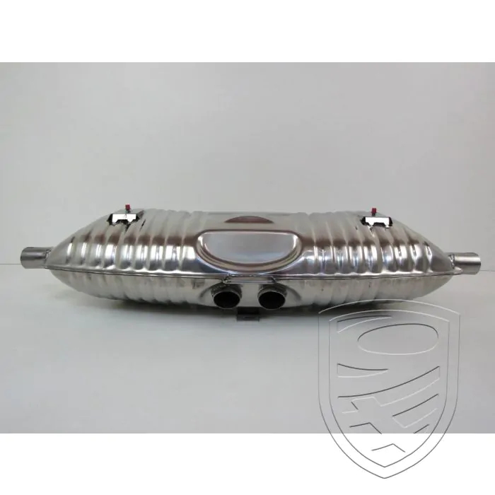 Silencieux d'échappement, Sport, OE-look, sans sorties, inox, avec approbation TÜV/EEC pour Porsche Boxster 986