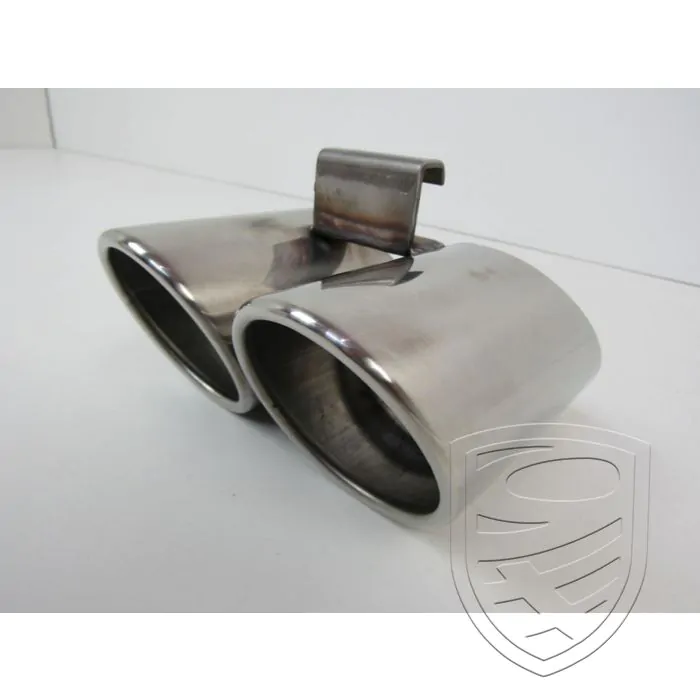 Tail pipe, dual look, stainless steel for Porsche 986 Boxster