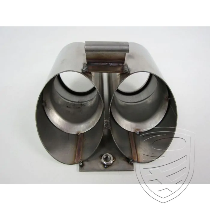 Tail pipe, dual look, stainless steel for Porsche 986 Boxster