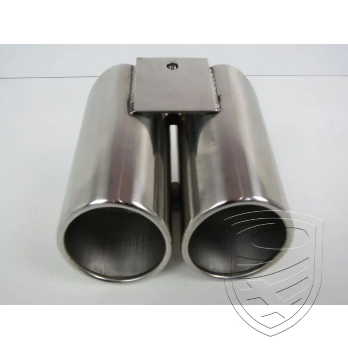 Tail pipe, dual look, stainless steel for Porsche 986 Boxster