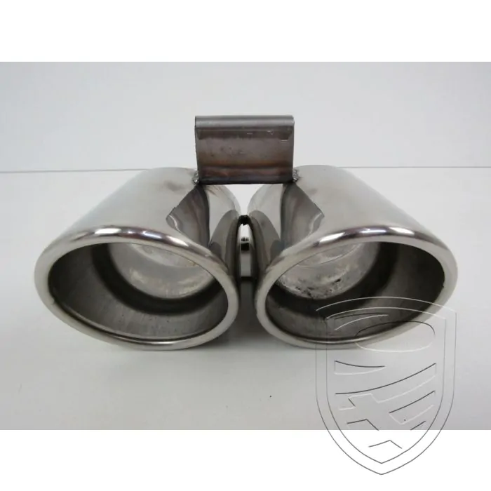 Tail pipe, dual look, stainless steel for Porsche 986 Boxster
