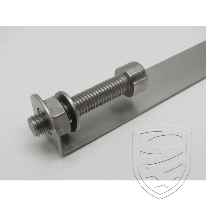 Exhaust metal band, SSI, 648 mm, right, stainless steel for Porsche 911 '76-'89