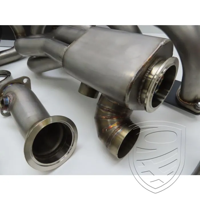 Jeu de collecteurs d'échappement BURSCH avec échangeurs de chaleur, acier inoxydable, pour Porsche 911 '65-'83