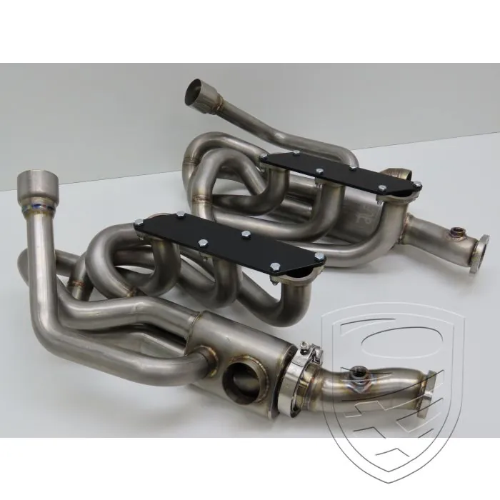 Jeu de collecteurs d'échappement BURSCH avec échangeurs de chaleur, acier inoxydable, pour Porsche 911 '65-'83