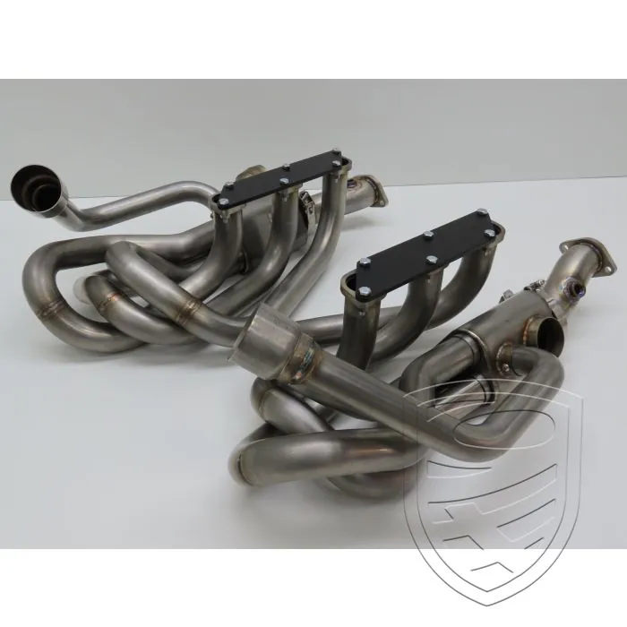 Jeu de collecteurs d'échappement BURSCH avec échangeurs de chaleur, acier inoxydable, pour Porsche 911 '65-'83