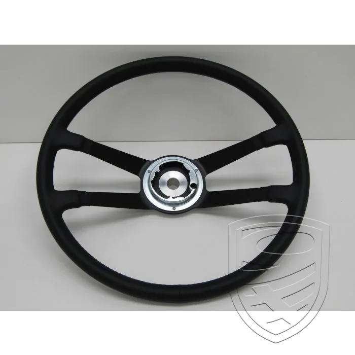 Steering wheel, leather black, Ø420 mm (16.5"), without horn for Porsche 911 '63-'68 912