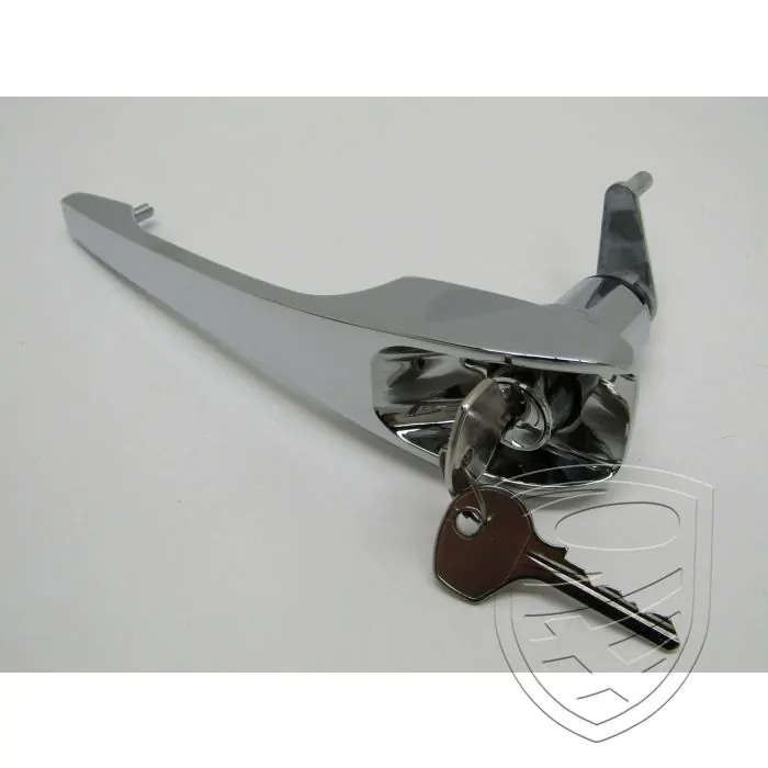 Deurgreep met slotcilinder en sleutel, OE kwaliteit, chroom, links voor Porsche 911 912 '68-'69