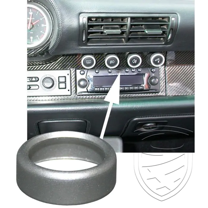 Decor ring for switches, alu for Porsche 911 '86-'89 964 993