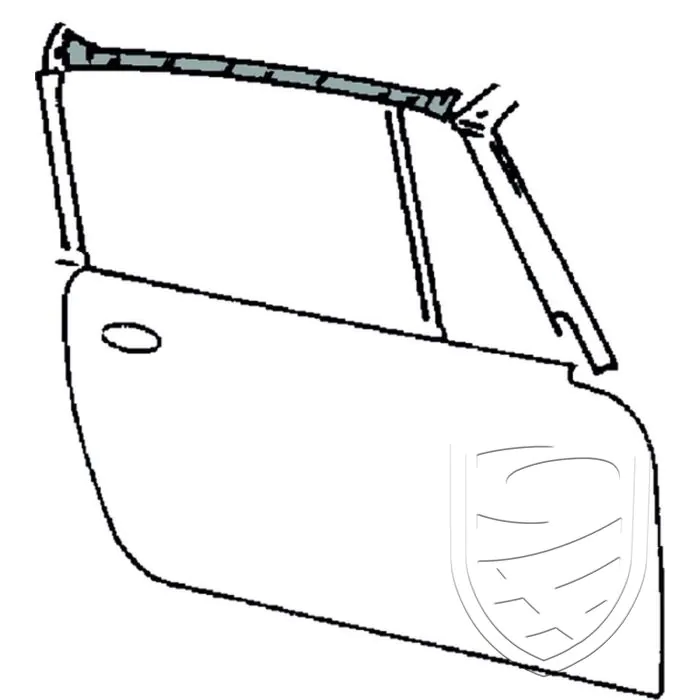 Joint de toit Targa, droite pour Porsche 911 Targa '64-'68