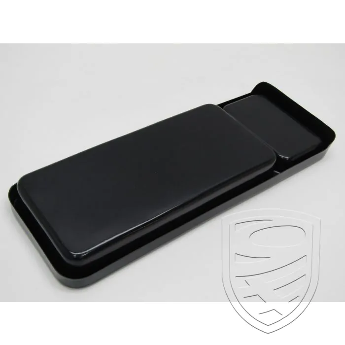 Opbergvak voor middenconsole, zwart kunststof voor Porsche 914