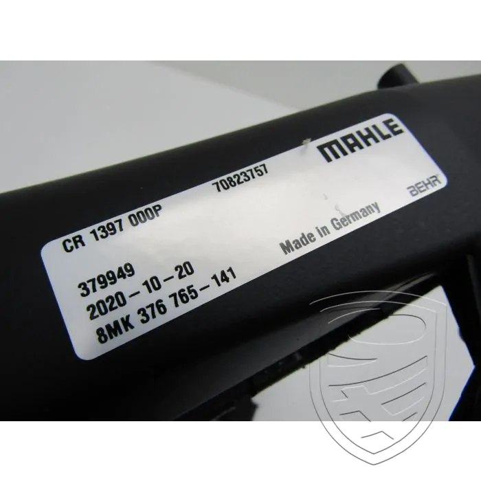 Radiator right, engine cooling, MAHLE for Porsche 996 / 997 Turbo