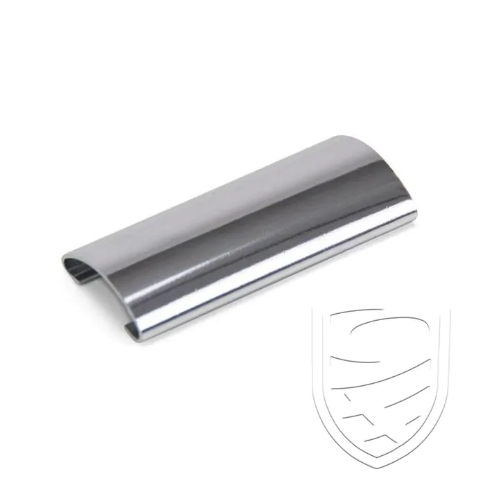 Connecting piece for decorative strips, trims, chrome, front- and rear window, centre for Porsche 356 C 911 ‘65-’79 912