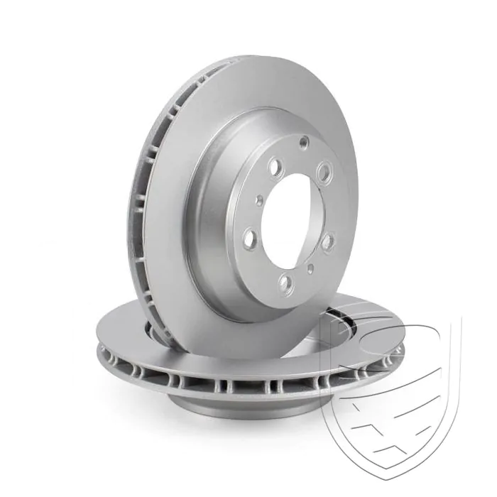 2x Disque de frein DELPHI essieu arrière gauche+droite pour Porsche Cayenne 9Y0