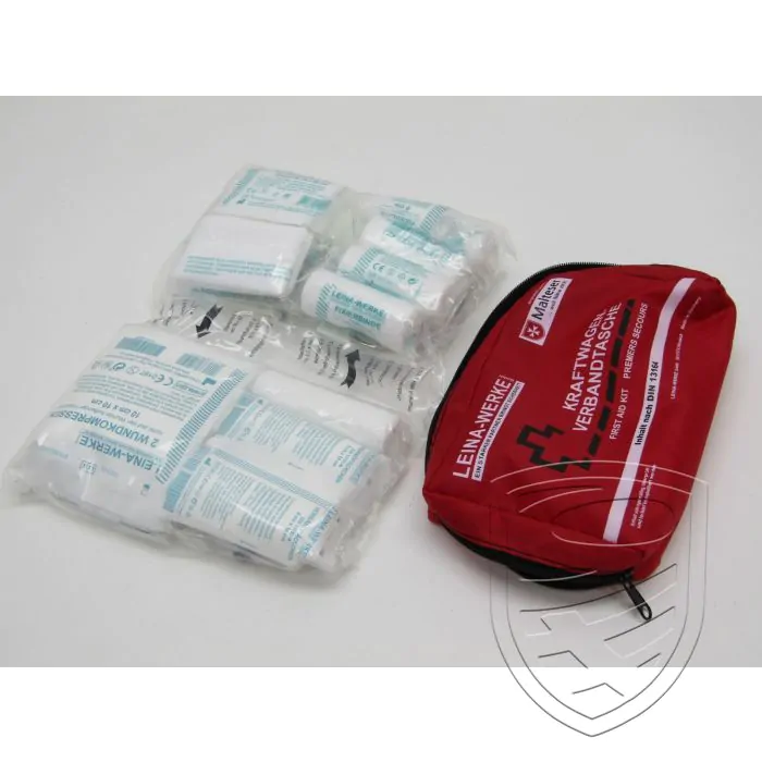 First-aid bag, retro design, red, DIN 13164 STVZO § 35h for Porsche 911 ’63-‘89 912 914 924 944 964 993