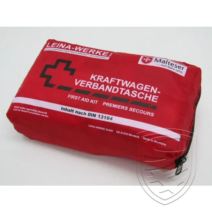 First-aid bag, retro design, red, DIN 13164 STVZO § 35h for Porsche 911 ’63-‘89 912 914 924 944 964 993