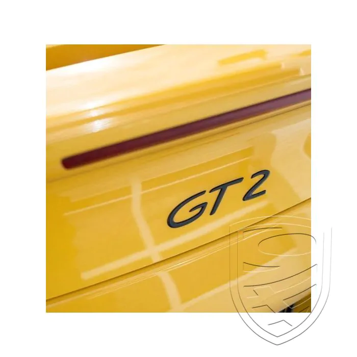 Embleem "GT 2" zwart voor Porsche 996 997